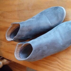 Olive Green Swede ankle boots